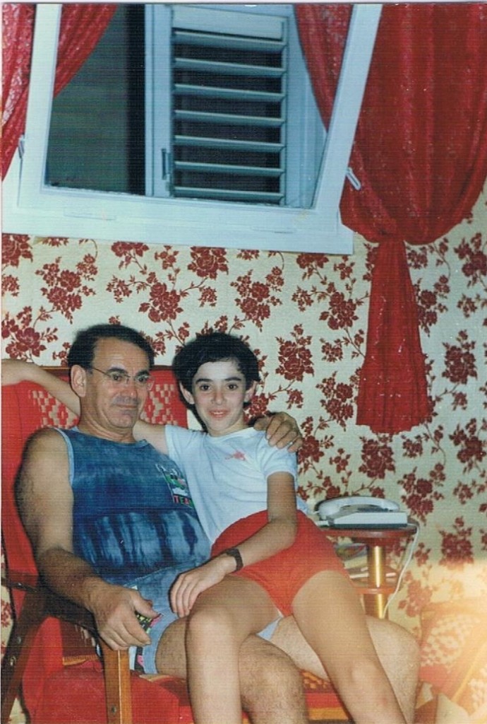 Me and my father. Haifa, 1993.
